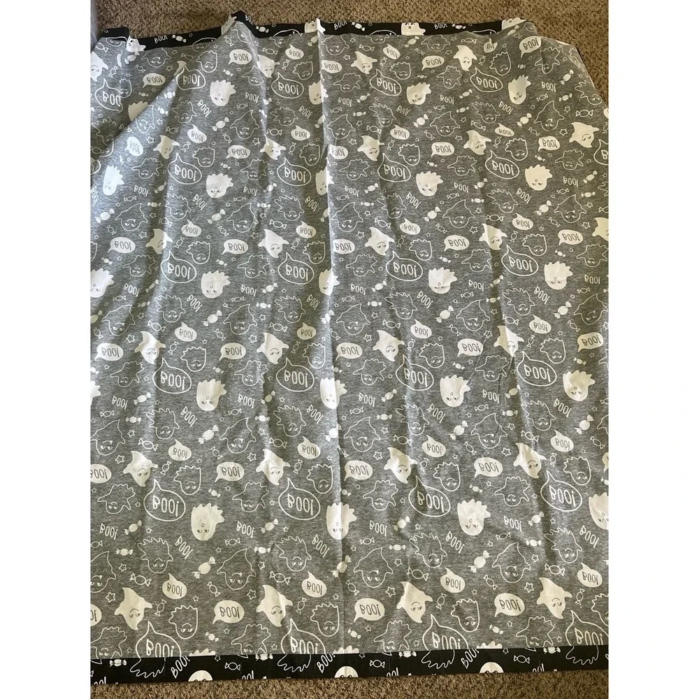 Black Ghost and‎ Boo shower curtain 72x72